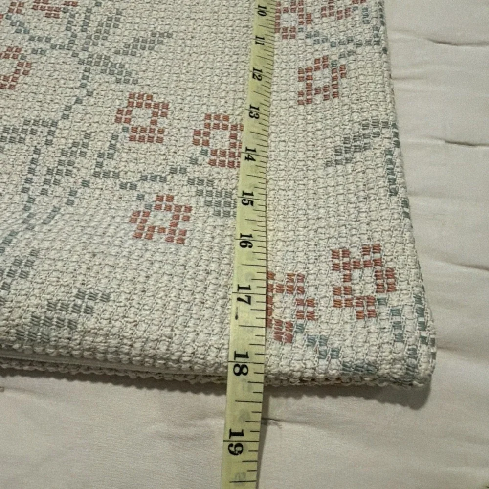 Pottery Barn Fair Isle Pillow Cover PASTELS Country Beige 18